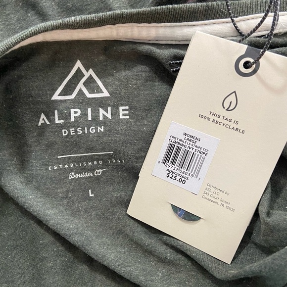 NWT Alpine Design First Mile Made Long Sleeve Striped - Picture 9 of 10